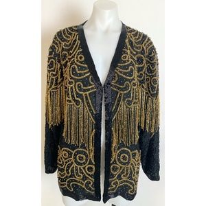 Vintage Sequin/Fringy Jacket Size Large